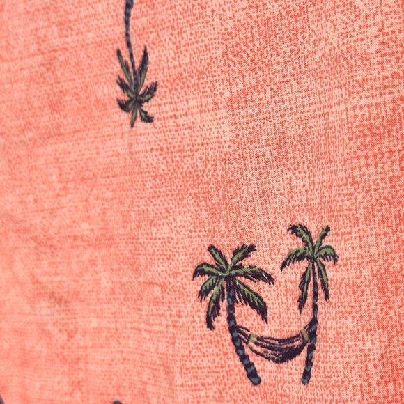 Tommy Bahama Mens Coral Palm Tree Button-Up Shirt M Aloha Hawaiian Summer Beach - Picture 3 of 10
